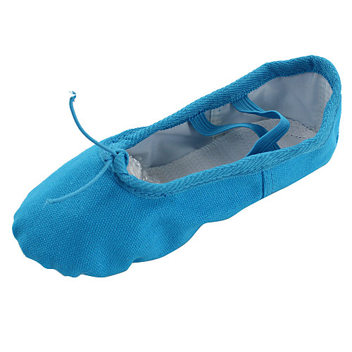 

Women's Belly Shoes Ballet Shoes Yoga Gymnastics Flat Flat Heel Blue Gore