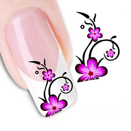 

Water Transfer Printing Nail Stickers NO.1366