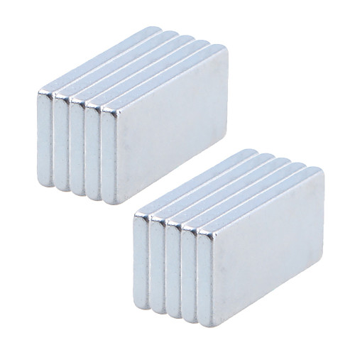 

10 pcs 20102mm Magnet Toy Building Blocks Super Strong Rare-Earth Magnets Neodymium Magnet Rectangular Magnet Magnet Magnetic Adults' Boys' Girls' Toy Gift