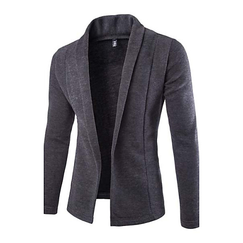

Black / Dark Gray / Light gray Solid Colored Slim Polyester Men's Suit / Fall / Spring / Long Sleeve