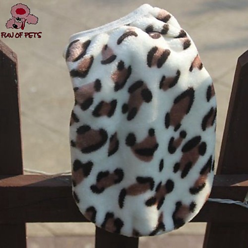 

Cat Dog Vest Puppy Clothes Leopard Casual / Daily Keep Warm Winter Dog Clothes Puppy Clothes Dog Outfits Leopard Costume for Girl and Boy Dog Polar Fleece XS S M L XL