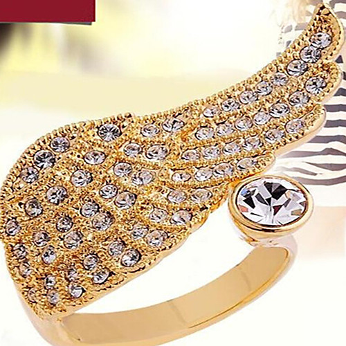 

Women's Band Ring Cubic Zirconia Screen Color Cubic Zirconia Imitation Diamond Alloy Unusual Unique Design Fashion Party Jewelry Wings