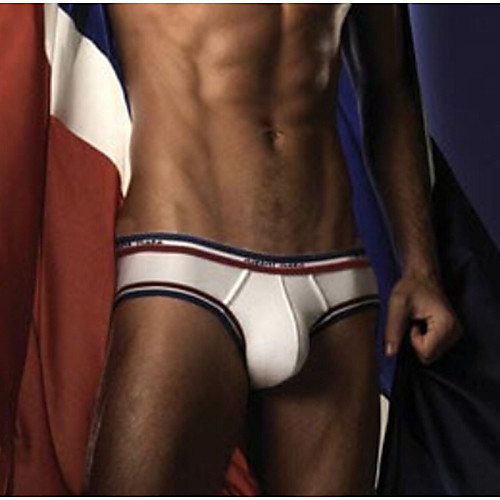 

Men's Print Super Sexy Briefs Underwear Striped 1 Piece Black White S M L