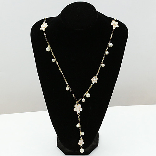 

Women's Crystal Pendant Necklace Y Necklace Floating Ladies European Fashion 18K Gold Plated Rhinestone Imitation Diamond Necklace Jewelry For / Long Necklace / Austria Crystal