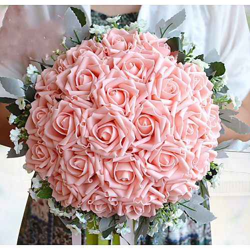 

Wedding Flowers Bouquets Wedding Polyester / Foam / Satin 12.6(Approx.32cm)