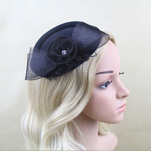 

Net / Satin Fascinators with 1 Wedding / Special Occasion Headpiece