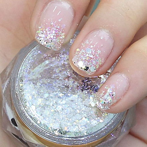 

hexagonal glitter tablets nail art decorations