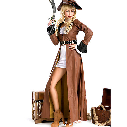 

Super Heroes Angel / Devil Vampire Cosplay Costume Women's Sexy Uniforms Halloween Carnival Oktoberfest Beer Festival / Holiday Spandex Lycra Terylene Brown Women's Easy Carnival Costumes / Coat