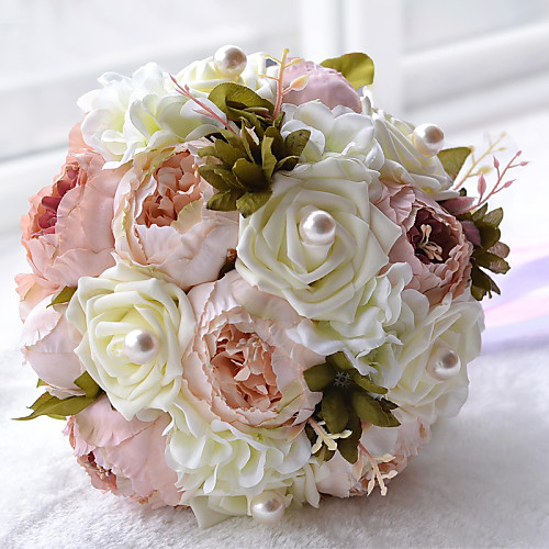 

Wedding Flowers Bouquets Wedding Bead / Polyester / Foam 12.2(Approx.31cm)