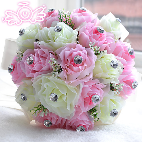 

Wedding Flowers Bouquets Wedding Bead / Polyester / Foam 11.02(Approx.28cm)
