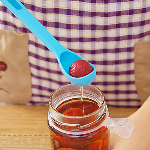 

2-Piece Jar Slotted Spoon and Fork Set with Scoop and Pick (Random Color)