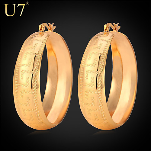 

Women's Hoop Earrings Earrings Ladies Vintage Party Work Casual Fashion Earrings Jewelry Gold For Wedding Party Anniversary Birthday Gift
