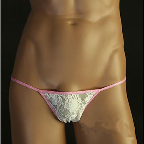 

Men's G-string Underwear Solid Colored Black Yellow Pink M L XL