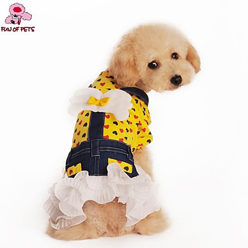 

Dog / Cat Dress Yellow / Rose Summer Jeans / Hearts Wedding / Cosplay
