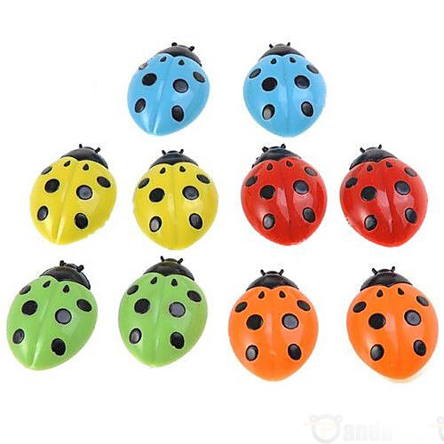 

10pcs Lovely Ladybug Refrigerator Magnet 3D Fridge for Messages Posted Microwave Sticker