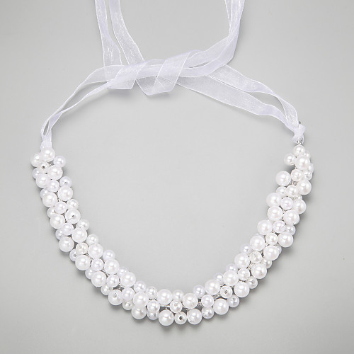 

Imitation Pearl / Alloy Headbands with 1 Wedding / Special Occasion Headpiece