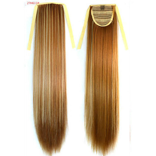 

Straight Synthetic Hair Piece Hair Extension 18 inch Rainbow