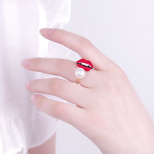 

Adjustable Ring Screen Color Alloy Ladies Party Work