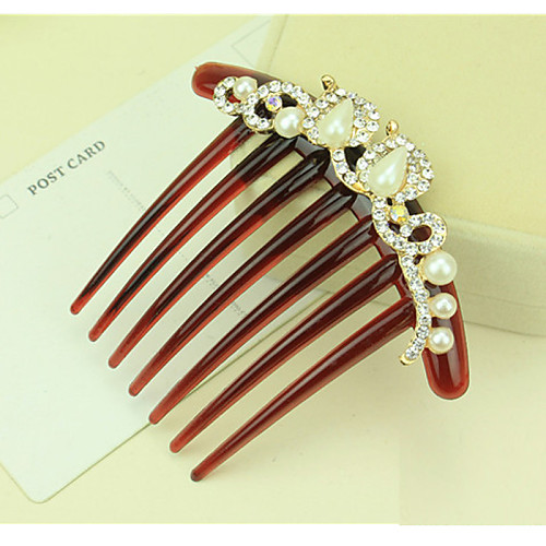 

Side Combs Hair Accessories Plastic / Rhinestones Wigs Accessories Women's 2pcs pcs 1-4inch / 6-10cm cm Party Evening / Dailywear Boutique / Contemporary Cute