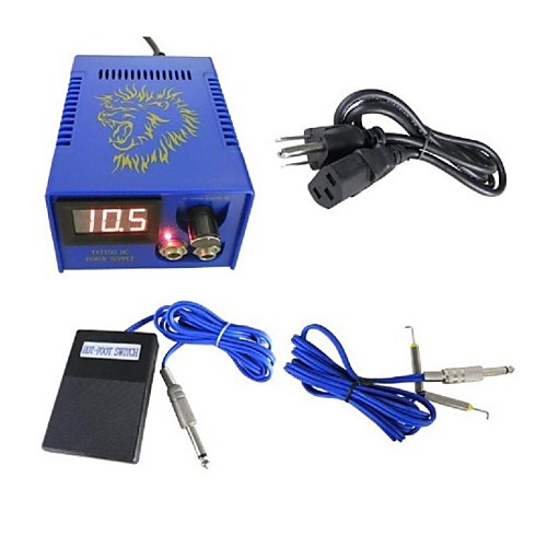 

BaseKey Professional Tattoo Power Supply - 80-250 V Professional Plastic & Metal for Tattoo Machine Power Tattoo Machine