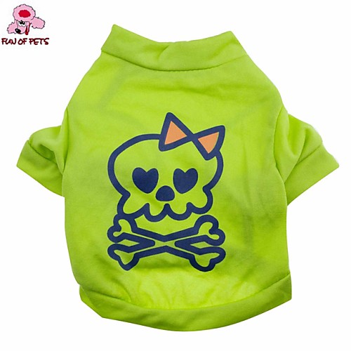 

Cat Dog Costume Shirt / T-Shirt Outfits Skull Cosplay Wedding Halloween Dog Clothes Puppy Clothes Dog Outfits Costume for Girl and Boy Dog Terylene XS S M L