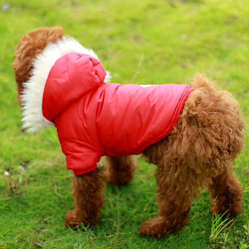 

Dog Coat Puppy Clothes Snowflake Winter Dog Clothes Puppy Clothes Dog Outfits Red Brown Costume for Girl and Boy Dog Cotton XS S M L XL