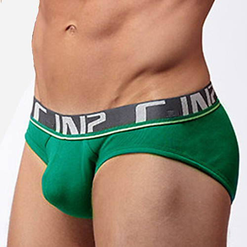 

Men's Super Sexy Briefs Underwear Solid Colored 1 Piece Purple Green Red S M L