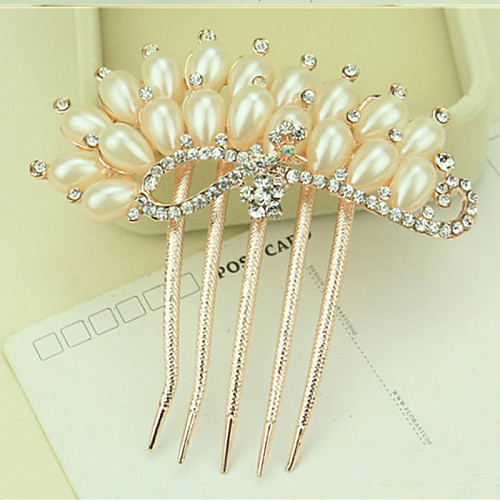 

Side Combs Hair Accessories Pearl / Alloy Wigs Accessories Women's 1pcs pcs 11-20cm cm Dailywear Traditional / Classic Lovely / Blonde