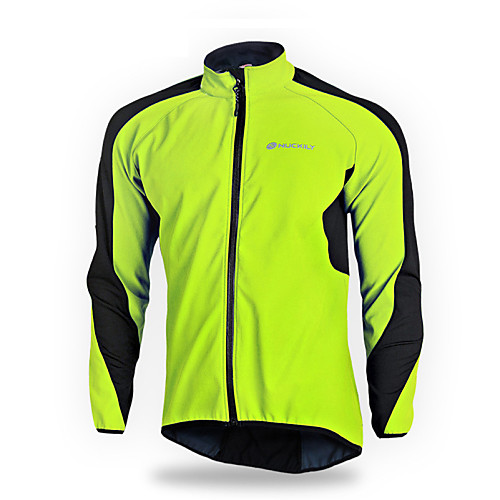 

Nuckily Men's Cycling Jacket Bike Jacket Windbreaker Jersey Thermal / Warm Windproof Breathable Sports Patchwork Elastane Green / Blue Clothing Apparel Bike Wear / Stretchy / Reflective Strips