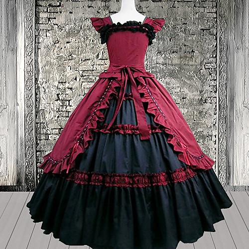 

Maria Antonietta Vacation Dress Prom Dress Japanese Cosplay Costumes Red