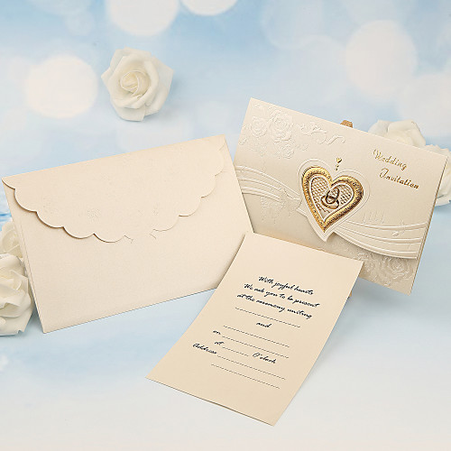 

Tri-Fold Wedding Invitations 50 - Others / Invitation Cards Classic Material / Pearl Paper Flower
