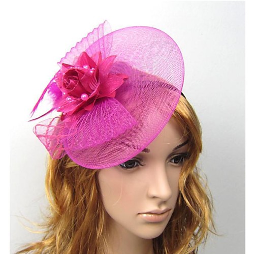 

Women's Headbands Fascinators For Wedding Party Lace Purple Red White
