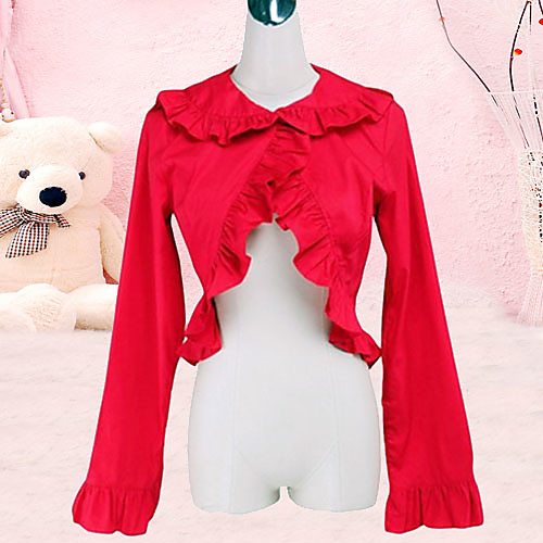 

Blouse / Shirt Sweet Lolita Dress Lolita Accessories Cotton Halloween Costumes / Medium Length