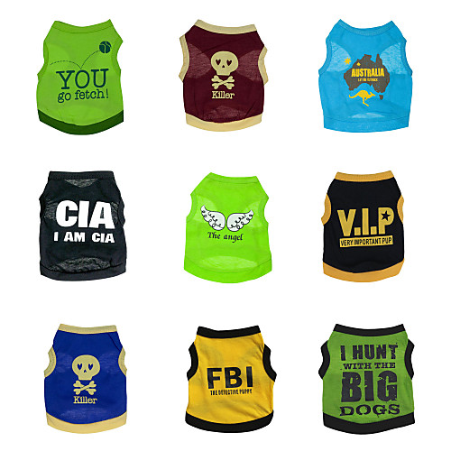 

Cat Dog Shirt / T-Shirt Puppy Clothes Cosplay Dog Clothes Puppy Clothes Dog Outfits Costume for Girl and Boy Dog Cotton XS S M L