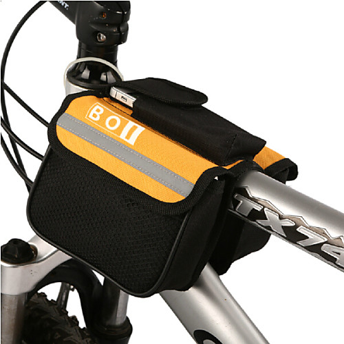 

BOI 1.9 L Cell Phone Bag Bike Handlebar Bag Waterproof Wearable Shockproof Bike Bag Cloth 600D Ripstop Bicycle Bag Cycle Bag iPhone X / iPhone XR / iPhone XS Cycling / Bike / Waterproof Zipper