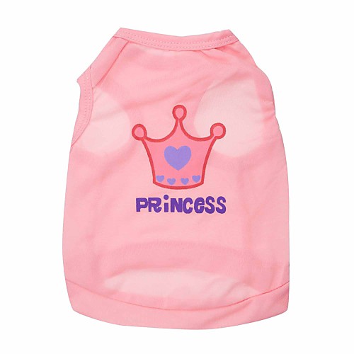 

Cat Dog Shirt / T-Shirt Puppy Clothes Tiaras & Crowns Fashion Dog Clothes Puppy Clothes Dog Outfits Purple Pink Rose Costume for Girl and Boy Dog Terylene XS S M L