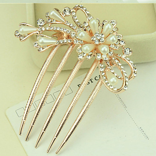 

Side Combs Hair Accessories Pearl / Alloy Wigs Accessories Women's 1pcs pcs 11-20cm cm Special Occasion / Dailywear Fashion Cute / Blonde