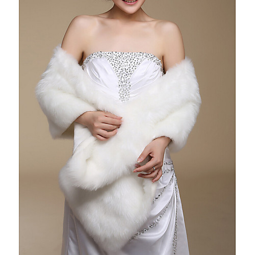 

Sleeveless Shawls Faux Fur Wedding / Party Evening / Casual Wedding Wraps / Fur Wraps With Smooth / Fur