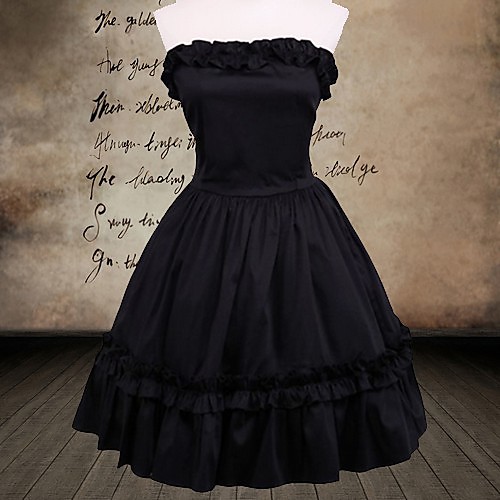 

Dress Gothic Lolita Dress Women's Lolita Accessories Cotton Halloween Costumes / Medium Length