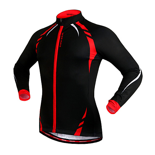 

WOSAWE Men's Women's Cycling Jacket Bike Jacket Jersey Top Thermal / Warm Windproof Fleece Lining Sports Fleece Winter Red / black / Black / Yellow Mountain Bike MTB Road Bike Cycling Clothing Apparel