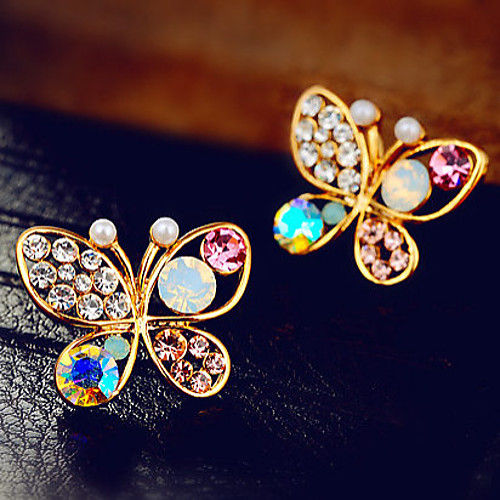 

Women's Stud Earrings Rhinestone Earrings Jewelry Screen Color For