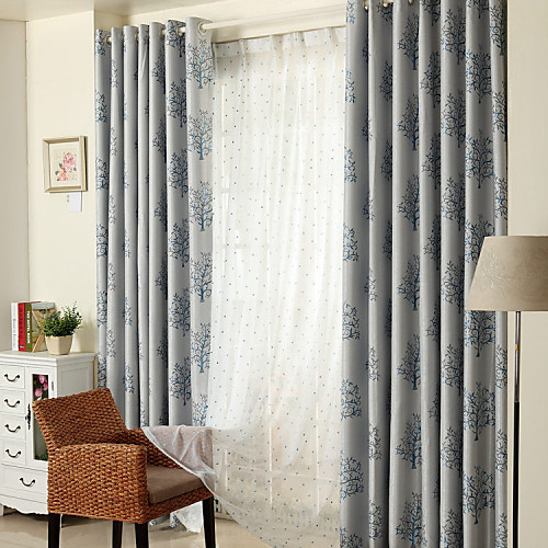 

Custom Made Blackout Blackout Curtains Drapes Two Panels Coffee / Jacquard / Bedroom