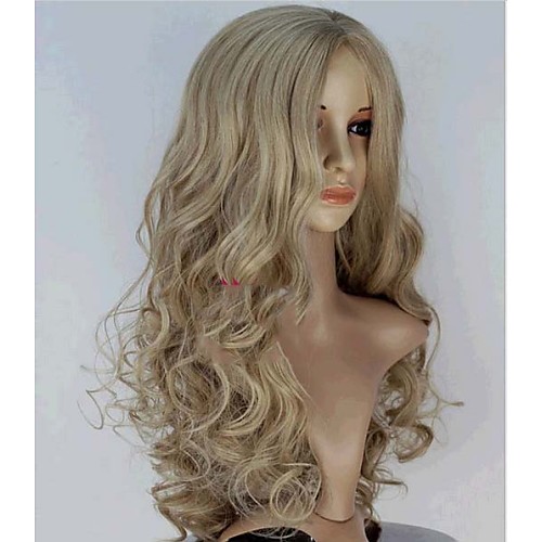 Synthetic Wig Snow White Cinderella Body Wave Wavy Monofilament L