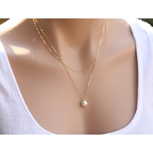 

Women's Pendant Necklace Floating Alloy Golden Silver Necklace Jewelry For Wedding Party Daily Casual