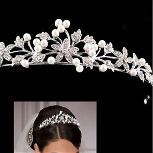 

Women's For Homecoming Royalty Imitation Pearl Silver Plated Alloy White