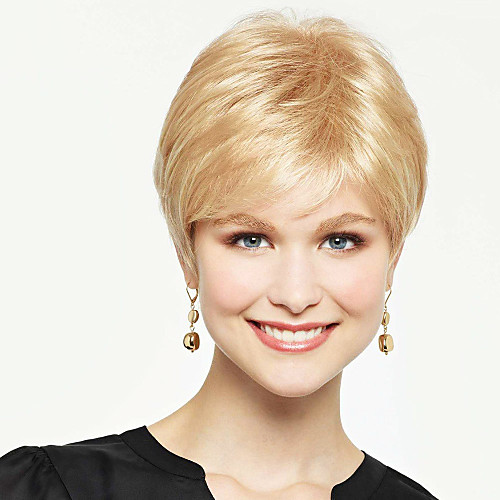 

Human Hair Blend Wig Straight Short Hairstyles 2020 Straight Capless Strawberry Blonde / Bleach Blonde Beige Blonde / Bleach Blonde Auburn Brown / Bleach Blonde