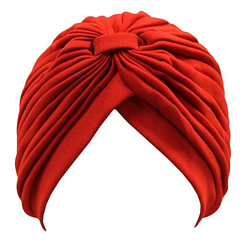 

Women's Party Work Active Acrylic Turban Beanie / Slouchy-Solid Colored Winter Yellow Red Navy Blue / Cute / Black / White / Pink / Hat & Cap