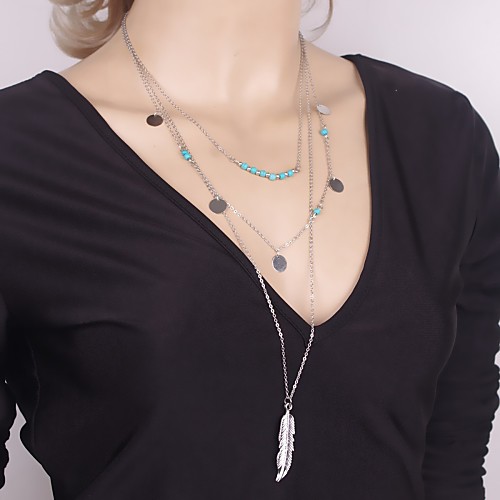 

Women's Statement Necklace Sterling Silver Silver Plated Silver Silver Necklace Jewelry For Wedding Party Daily Casual