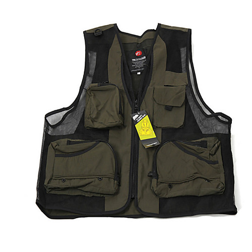 

Men's Fishing Vest Outdoor Breathable Mesh Multi-Pockets Quick Dry Lightweight Vest / Gilet Spring Summer Fishing Photography Camping & Hiking / Sleeveless