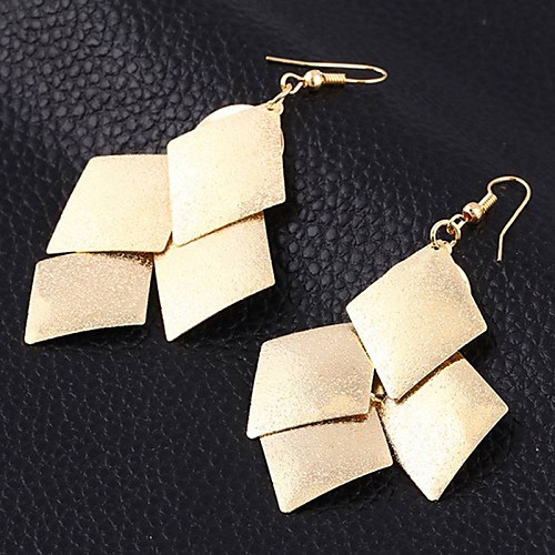 

Earring Drop Earrings Jewelry Women Brass 2pcs Silver